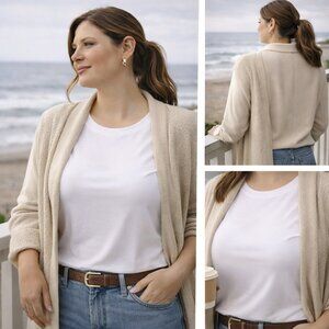 ✨ Splash White Baby Tee | 2X | Modern Minimal Essential